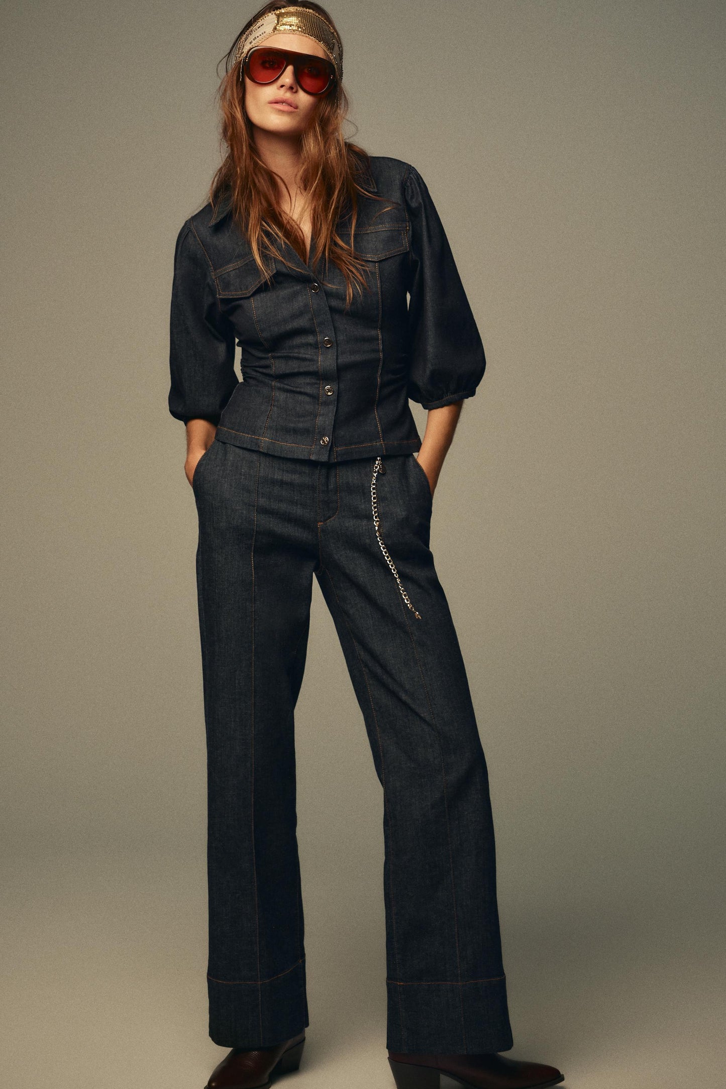 Ensemble en bleu jeans