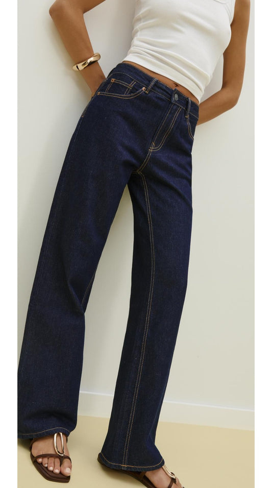 Jeans droit darkbleu