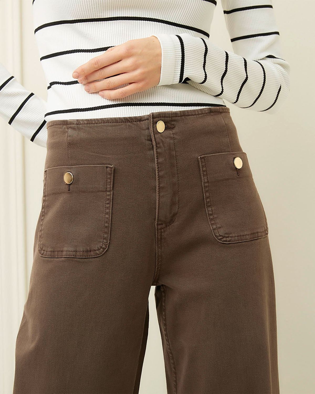 Wide leg 2 bouton